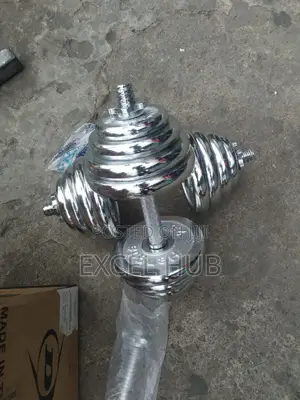 Pair Of 15kg Chrome Dumbbell 6330
