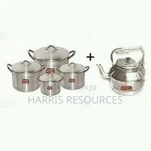 4 Tower Pots and a Kettle- Big Size
