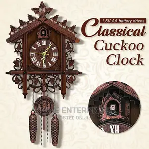 Vintage Wood Cuckoo Wall Clock