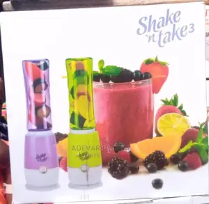 Shake N Take Smoothie Maker Mini Blender 2 Bottles