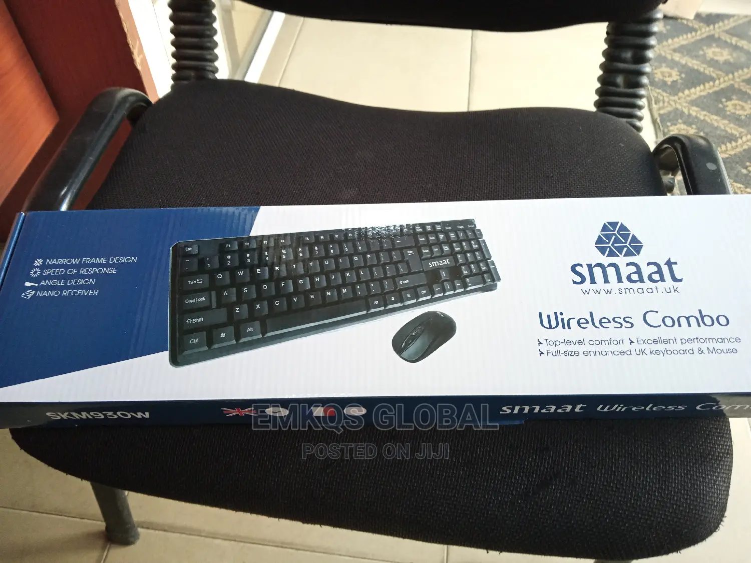 Smaat Wireless Keyboard and Optical Mouse.