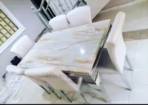 Executive Marble Dinning Table With 6chairs