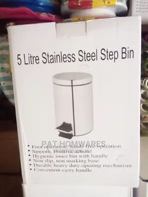 5 Litre Stainless Steel Step Bin