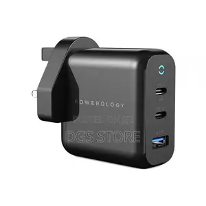 Powerology Compact 3 Output GAN Charger PD 65w