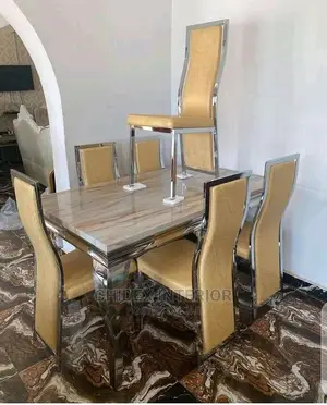 Marble Dining Table 6 Seaters