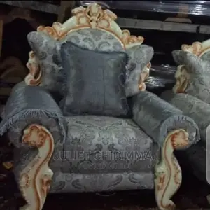 Luxury 7 Seater Living Room Fabric Made Sofa Chair.