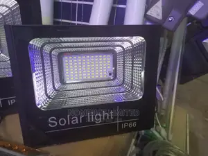 100w All in One Solar Flood Light Black