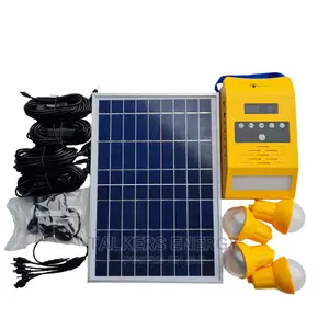 Solar Lighting Kits, 4 Led Bulbs and Fm Radio