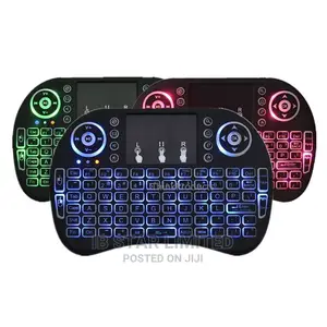 3 Colors Backlit I8 Mini 2.4ghz Air Mouse Wireless Keyboard