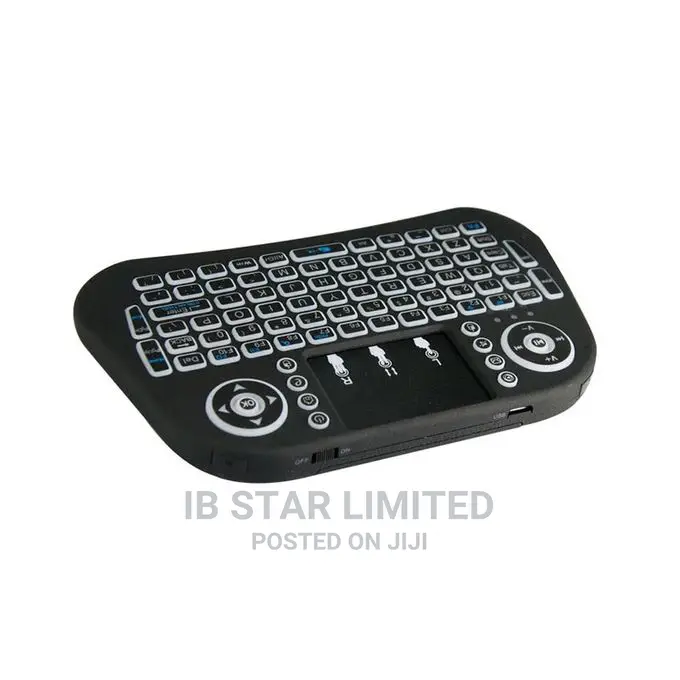 3 Colors Backlit I8 Mini 2.4ghz Air Mouse Wireless Keyboard