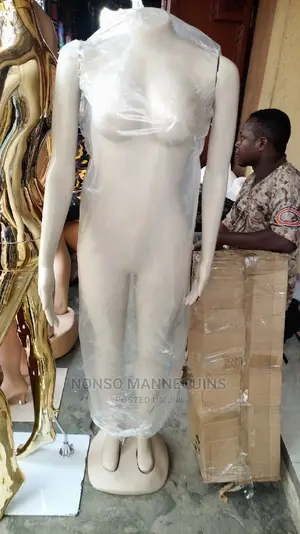 Milk Colour Headless Female Display Plastic Mannequin