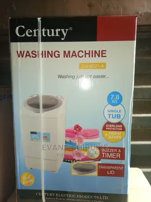 Brand New Century Washing Machine 7.8kg Single Tub