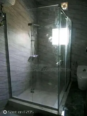 Shower Cubicle With Black Frame