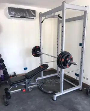 Commercial Squatting Rack and Bench
