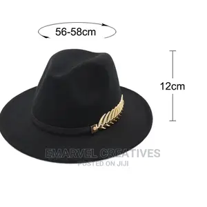 Fedoras Big Brim Hats for Women British Style Vintage Church