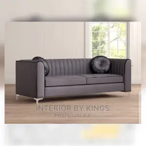 3seater Fabric Sofa With Plated Leg Production Time 6days