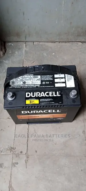 Used Duracell 75ah Battery.
