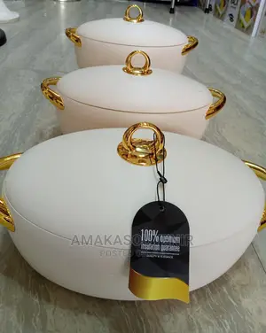 Luxury Insulated Food Warmer / Serving Dish - White