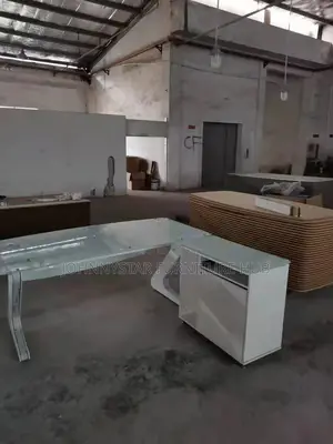 Italian Glass L - Shape Executive 1.6metrs Office Tables