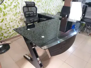Italian Unique Executive Glass Office Tables With Extension