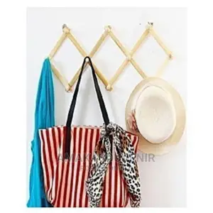 Collapsable Polished Wooden Multipurpose Wall Hanger