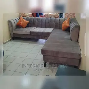 L-Shaped Fabric Sofa (Lead Time)6days Can Come in Colors