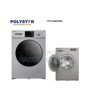 Polystar 8kg Automatic Inverter Washing Machine - PV-FLS8KGI