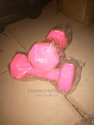 2kg Rubber Dumbbell
