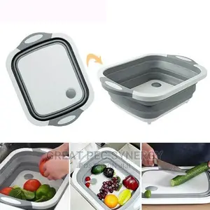 Foldable Multi Function Cutting Board/Drainer
