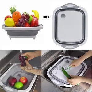 Foldable Multi Function Cutting Board/Drainer