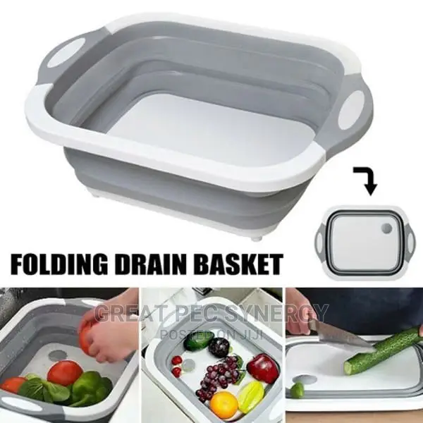Foldable Multi Function Cutting Board/Drainer