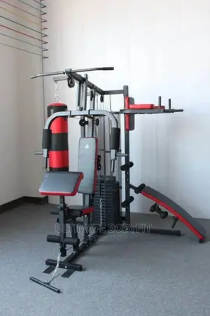 Brand New Three Station Multi Gym With Punch Bag