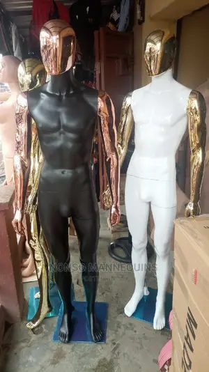 Matt Black Matt White Gold Chrome Male Mannequins