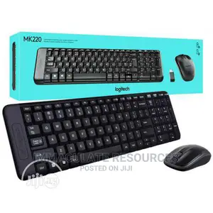 Original Logitech MK220 Wireless Keyboard and Mouse Combo