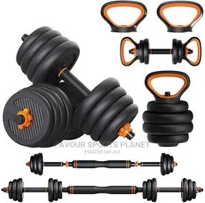 40kg 6 in 1 Dumbbell, Barbell Kettle,Push Up Bar