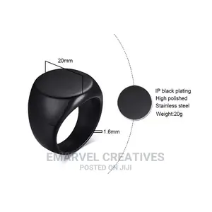 Original Black Ring for Men Non Tarnish