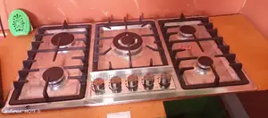 Stainless Steel 5 Burner Gas Cooker