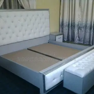 6by6 Bedframe With Ottoman