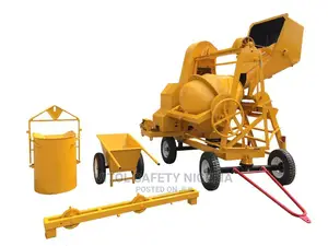 Concrete Mixer With Lifting Hoist