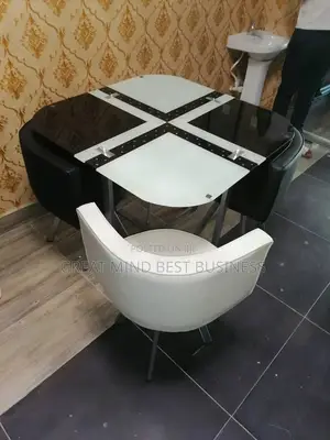Black and White Dining Table