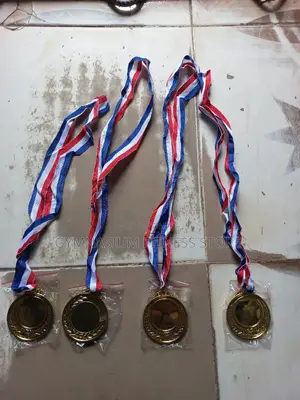 Gold Medal With Red and Blue Rope GCB