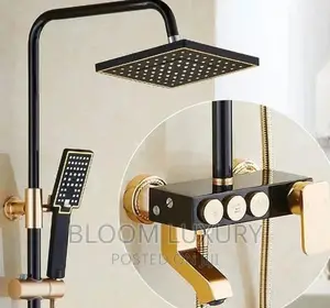 Gold Black Shower