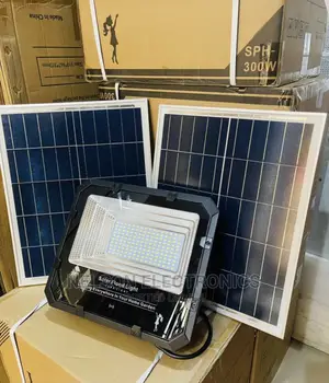 Solar Flood Light With Double Panel 300watt Land Light