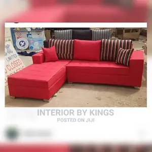 L-Shaped Fabric Sofa Can Come in Colors of Your Choice