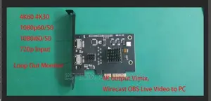 4K Streaming/Recording Pci-E Card With HDMI In/Loop Out