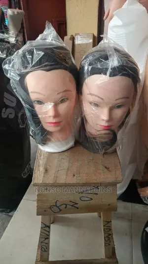 Mannequins Head With Synthetic Hair