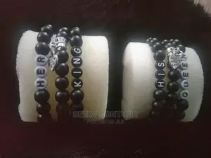 Man and Woman Set Couple Beaded Statement Bracelet