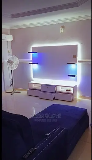 Classic Tv Console With Led Lights