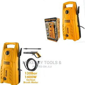 Ingco High Pressure Washer 1400W 130bar 1900psi, Auto Stop