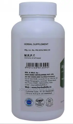 Arjuna Herbalist Hills Capsules Heart Care 500mg 120 Counts